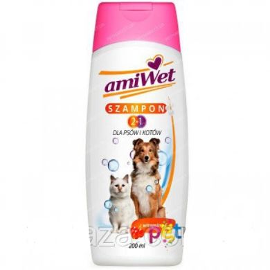 АМИВЕТ ШАМПУНЬ для чувствительной кожи против раздражения с маслом можжевельника для собак и кошек 200мл () в Шампуни.