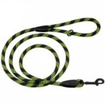 Поводок для Собак Bronzedog Active из Альпинистского Шнура Светоотражающий Черно-Салатовый, Размер L/XL, Длина 183 см, Ширина 1 см. (Bronzedog) в Амуниция для собак.