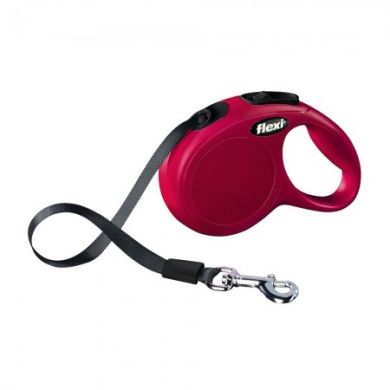 Рулетка NEW CLASSIC XS 3m/12kg (лента) красная (Flexi) в Амуниция для собак.