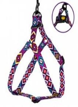 Шлея для Собак BronzeDog Urban Гуцульская Нейлоновая Фиолетовая, Размер L, Обхват груди 58-71 см, Ширина 2,5 см. (Bronzedog) в Амуниция для собак.