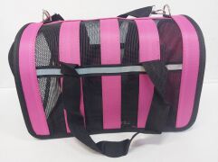 Сумка-переноска 49*28*20 РОЗОВАЯ () в Домики, Будки, Лежаки.