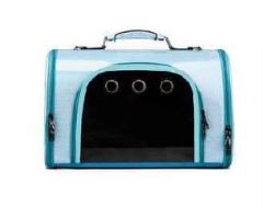 Сумка голограмма кожа 43*28*22 ГОЛУБАЯ () в Домики, Будки, Лежаки.