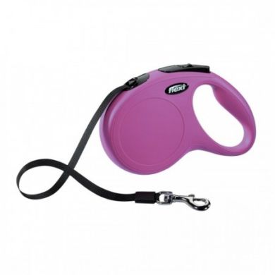 Рулетка NEW CLASSIC М 5m (лента) розовая (Flexi) в Амуниция для собак.
