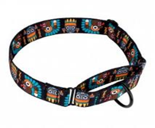 Ошейник Мартингейл BronzeDog Urban Маски Нейлоновый c Металлической Фурнитурой Черный, Размер L, Обхват шеи 48-61 см, Ширина 3,8 см. Ошейник Мартингейл BronzeDog Urban Маски Нейлоновый c Металлической Фурнитурой Черный, Размер L, Обхват шеи 48-61 см, Ширина 3,8 см. (Bronzedog) в Амуниция для собак.