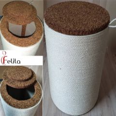 ТРОЯ пуфик когтеточка СИЗАЛЬ ткань 40*50 см () в Домики, Будки, Лежаки.