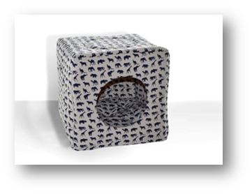 Спальное место Куб, серия Х/Б, 43*43*43 () в Домики, Будки, Лежаки.