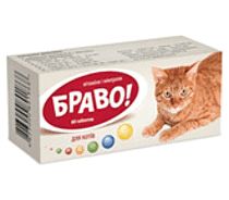 БРАВО вітаміни і мінерали для котів 60 таб (Arterium) в Вітаміни та харчові добавки.