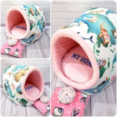 Будиночок 42*42*45 Animal pink () в Будиночки, Будки, Лежаки.