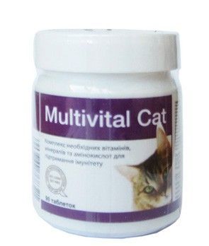 Мультивитал Кет 90 табл для котов (Dolfos) в Витамины и пищевые добавки.