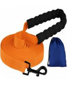 Поводок Bronzedog Active Нейлоновый с Мягкой Ручкой Оранжевый, Размер L, Длина 6 м, Ширина 2,5 см. (Bronzedog) в Амуниция для собак.