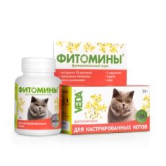 Фітоміни для кастрованих котів 50 г (Веда) в Вітаміни та харчові добавки.