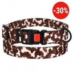 Ошейник BronzeDog Urban Camo Нейлоновый с Пластиковой Пряжкой Коричневый, Размер L, Обхват шеи 35-45 см, Ширина 2,5 см. (Bronzedog) в Амуниция для собак.