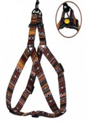 Шлея для Собак BronzeDog Urban Этническая Нейлоновая Оранжевая, Размер L, Обхват груди 58-71 см, Ширина 2,5 см. (Bronzedog) в Амуниция для собак.