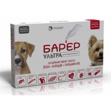 Барьер ультра 1 мл х 4 пип. от 5 кг (Продукт) в Капли на холку (spot-on).