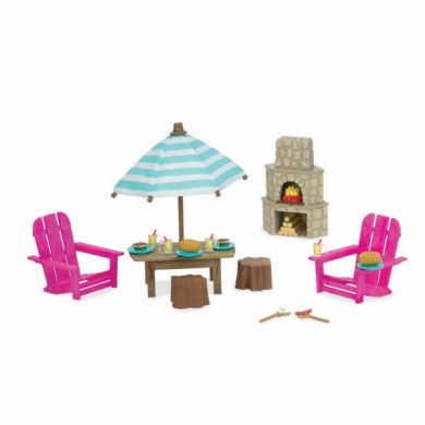Игровой набор Li`l Woodzeez Терраса и камин 6170Z