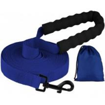 Поводок Bronzedog Active Нейлоновый с Мягкой Ручкой Синий, Размер L, Длина 6 м, Ширина 2,5 см. (Bronzedog) в Амуниция для собак.