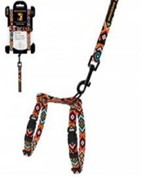 Шлея с Поводком для Котов и Мелких Собак BronzeDog Urban Нейлоновая Гуцульская Оранжевая, Размер 2XS Обхват шеи 15-23 см. Обхват живота 15-25 см. (Bronzedog) в Амуниция для собак.