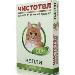 Чистотіл біокраплі від бліх для кішок 1 піпетка Чистотіл біокраплі від бліх для кішок 1 піпетка () в Краплі на холку (spot-on).