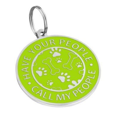 Эмалированный Адресник для Собак BronzeDog Have Your People Call My People Салатовый Размер S Эмалированный Адресник для Собак BronzeDog Have Your People Call My People Салатовый Размер S (Bronzedog) в Амуниция для собак.