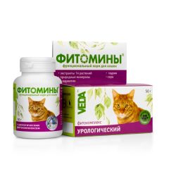 Фітоміни з урологічним фітокомплексом для кішок 50 г (Веда) в Вітаміни та харчові добавки.