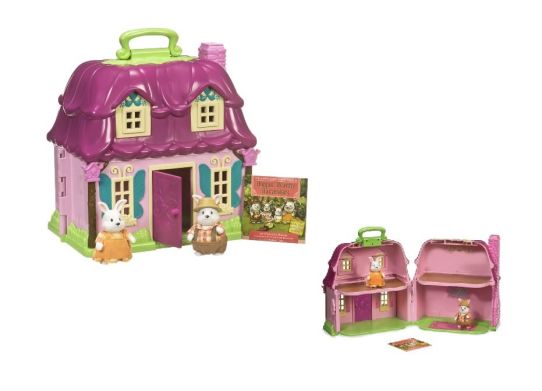 Игровой набор Li`l Woodzeez Цветочный дом и Семья Кроликов 6103M