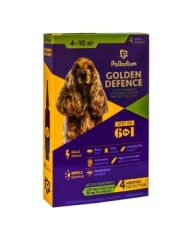 Капли Голден дефенс для собак весом  4-10кг 1 пипетка (Palladium) в Капли на холку (spot-on).