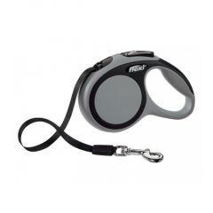Рулетка NEW COMFORT XS 3m/12kg (стрічка) сіра (Flexi) в амуніція для собак.
