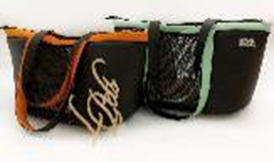 Сумка "Елегант" (еко шкіра+бавовна+карабін), 44*28*29 () в Будиночки, Будки, Лежаки.