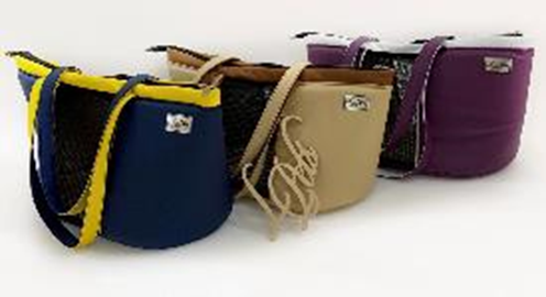 Сумка "Елегант" (еко шкіра+бавовна+карабін), 44*28*29 () в Будиночки, Будки, Лежаки.