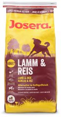 JOSERA Lamb & Rice 15 кг Альтернатива мясу птицы. (JOSERA) в Сухой корм для собак.