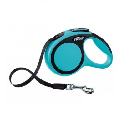 Рулетка NEW COMFORT XS 3m/12kg (лента) синяя (Flexi) в Амуниция для собак.