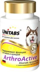 UNITABS ARTHROACTIVE з глюкозаміном при захворюваннях суглобів у собак, 100 табл. () в Вітаміни та харчові добавки.