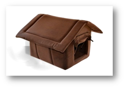 Будка з шторою № 2, 33х39х39, серія ЛЮКС () в Будиночки, Будки, Лежаки.