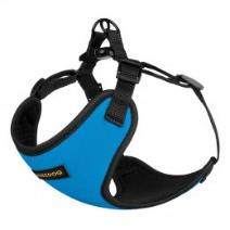 Шлея для Собак Дрібних Порід BronzeDog Sport Неопрен 3D Сітка Блакитна, Розмір М, Обхват грудей, 40-51 см. (Bronzedog) в амуніція для собак.