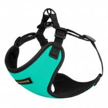 Шлея для Собак Дрібних Порід BronzeDog Sport Неопрен 3D Сітка Бірюзова, Розмір ХS, Обхват грудей, 28-35 см. (Bronzedog) в амуніція для собак.