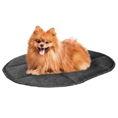 Підстилка BronzeDog Овальна Сіра, Розмір М 65 * 86 * 5 см Підстилка BronzeDog Овальна Сіра, Розмір М 65 * 86 * 5 см (Bronzedog) в Будиночки, Будки, Лежаки.