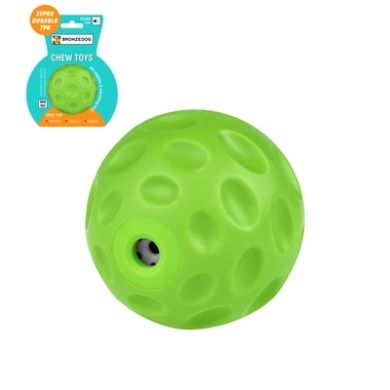 Игрушка для собак Bronzedog FLOAT плавающая Звуковой мяч зеленый 7 см (Bronzedog) в Игрушки для собак.