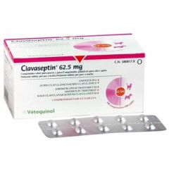 Клавасептін табл. 62,5 мг №10 для собак і котів (Vetoquinol) в Антимікробні препарати (Антибіотики).