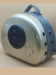 Сумка-переноска иллюминатор 42*22*36 пластик СЕРЕБРО () в Домики, Будки, Лежаки.