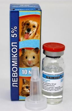 Левомикол капли ушные 5% 10 мл Фарматон (Фарматон) в Ветпрепараты для глаз и ушей.