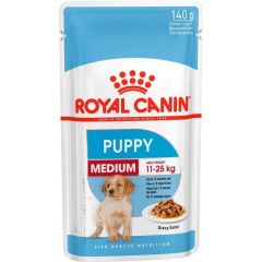 Royal Canin MEDIUM PUPPY вологий корм для цуценят середніх порід від 2 до 12 місяців, 140 г (Royal Canin) в Сухий корм для собак.