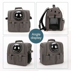 Сумка ілюмінатор 36 * 22 * 36 тканина СІРА () в Будиночки, Будки, Лежаки.