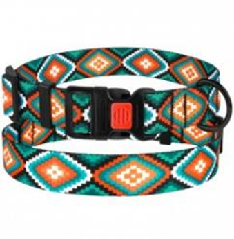 Ошейник BronzeDog Urban Нейлоновый c Пластиковой Пряжкой Ромбы, Размер L, Обхват шеи 35-45 см, Ширина 2,5 см. (Bronzedog) в Амуниция для собак.