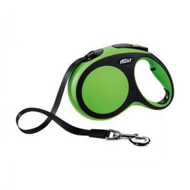 Рулетка NEW COMFORT L 5m/60kg (лента) зеленая (Flexi) в Амуниция для собак.