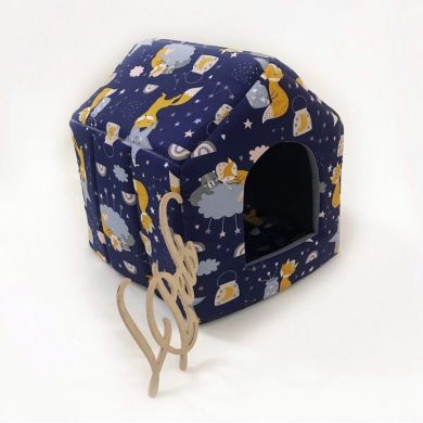 Спальне місце, будиночок для собак та кішок Будка 1 Люкс 34х32х31 см (Lucky Choice) в Будиночки, Будки, Лежаки.