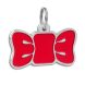 Эмалированный Адресник BronzeDog Бабочка для Собак Красный Размер S (Bronzedog) в Амуниция для собак.