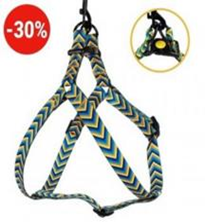 Шлея BronzeDog Urban Стрелка Нейлоновая Желто-Синяя, Размер M, Обхват груди 45-56 см, Ширина 2 см. Шлея BronzeDog Urban Стрелка Нейлоновая Желто-Синяя, Размер M, Обхват груди 45-56 см, Ширина 2 см. (Bronzedog) в Амуниция для собак.