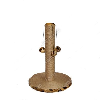 Фіксік когтеточка ДЖУТ (основа d30 джутова нитка, стовп h40, 3 іграшки) () в Будиночки, Будки, Лежаки.