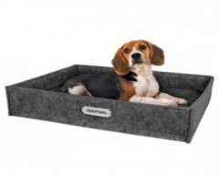 Лежанка BronzeDog Прямокутна Сіра Розмір S 34*45*10 см (Bronzedog) в Будиночки, Будки, Лежаки.