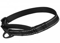 Ошейник Мартингейл Bronzedog Active Нейлоновый со Светоотражением Черный, Размер S, Обхват шеи 28-38 см., Ширина 2 см. (Bronzedog) в Амуниция для собак.